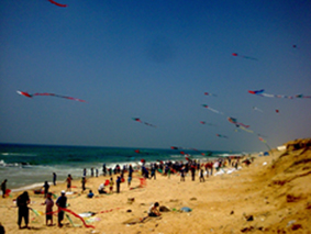 Descripcin: Campamento infantiles en la franja de Gaza