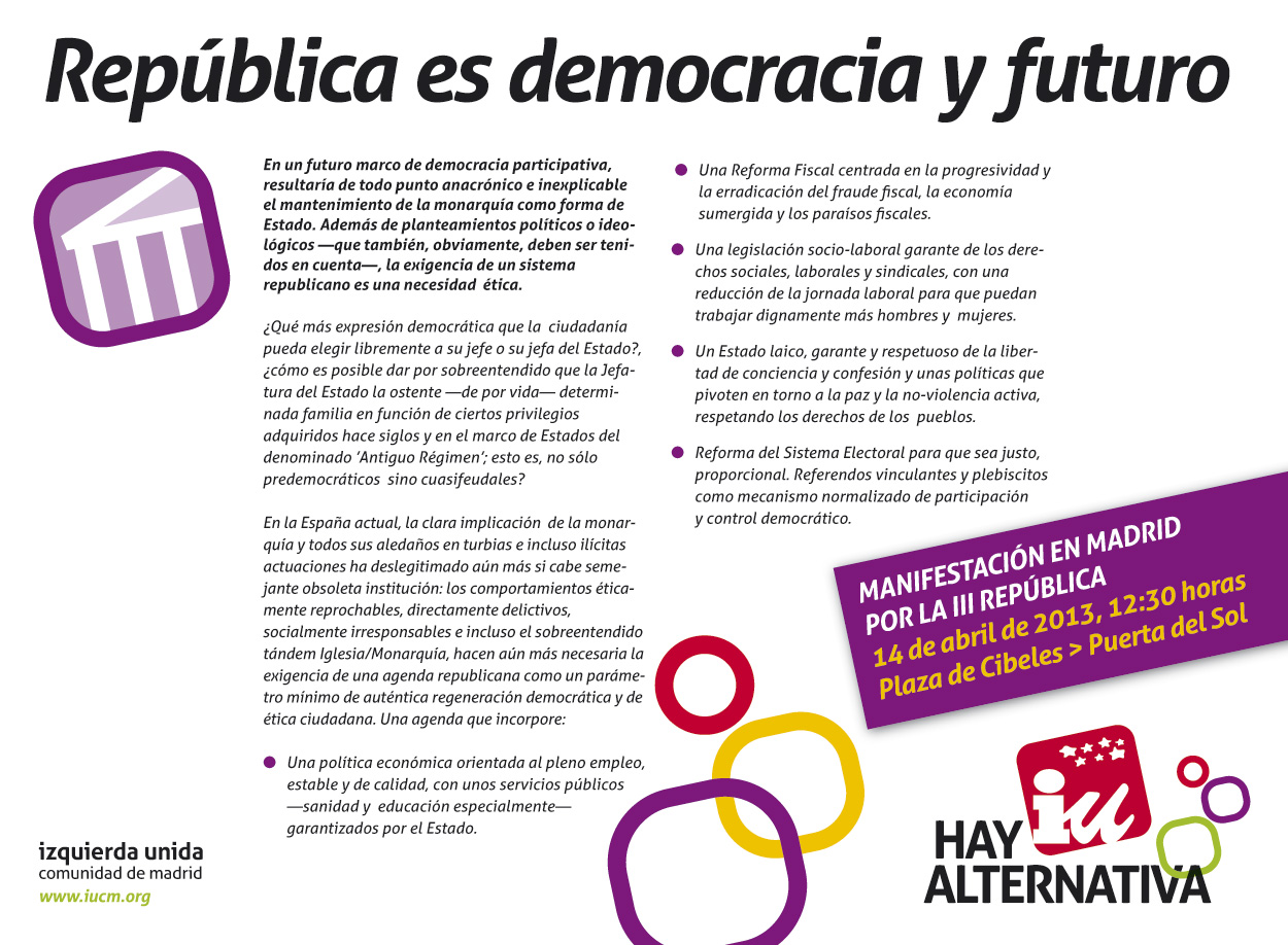 Repblica es democracia y futuro 
