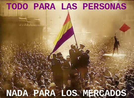 Todo para las personas, nada para los mercados